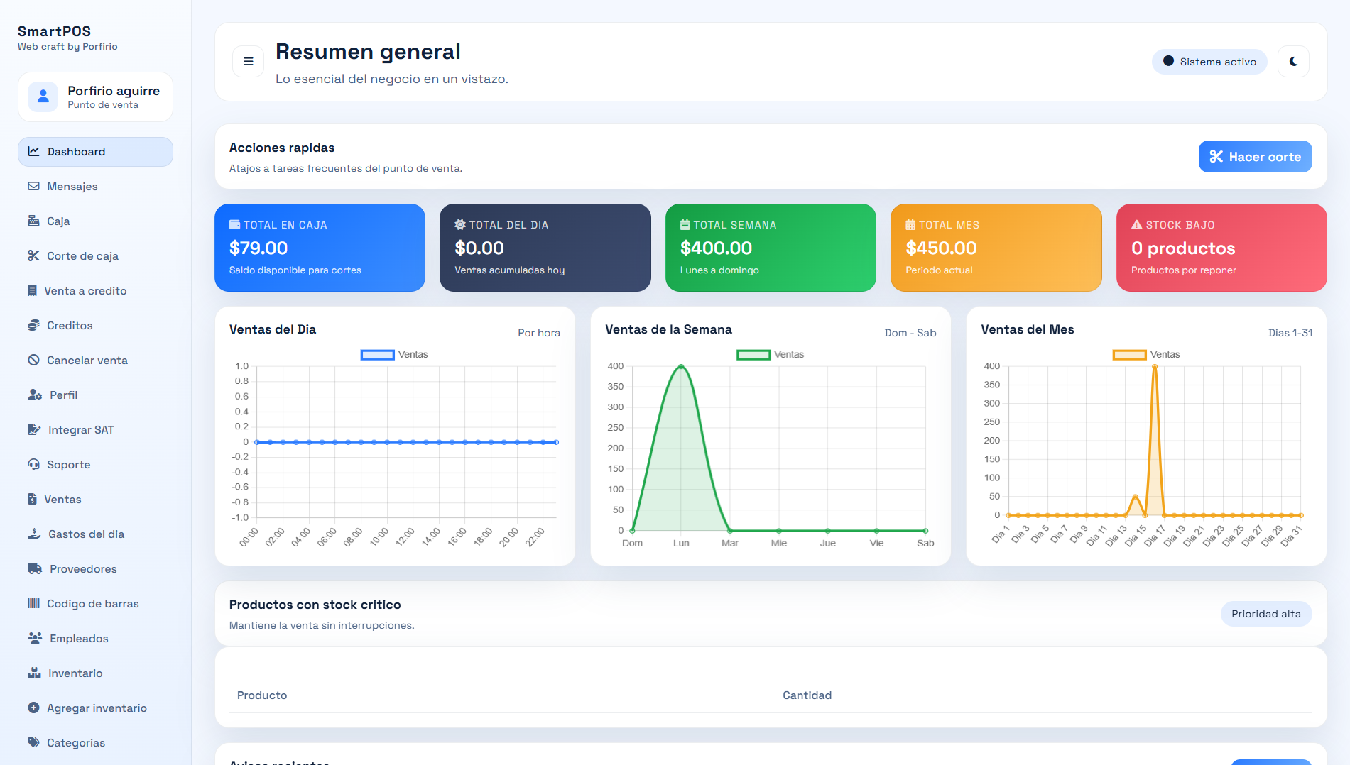 SmartPOS sistema de punto de venta